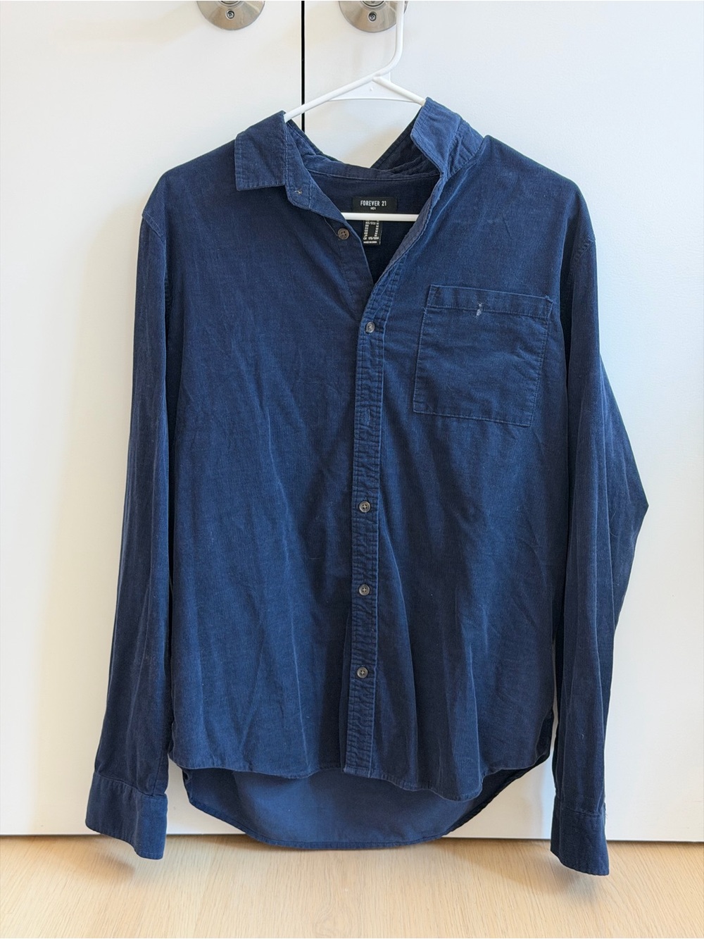 Forever 21 Men’s Dark Navy Button-Down Shirt